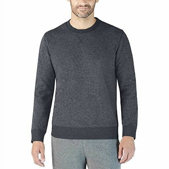Eddie Bauer Men’s Fleece Lined Crew Sweatshirt (Size XXL, Gray) - Picture 1 of 1